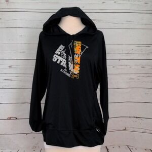 Under Armour 'ab‎ initio' Army Strong Hooded Dri-Fit Long Sleeve T-Shirt Black
